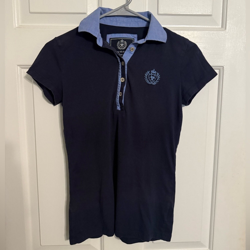 Ariat Navy Blue Polo Shirt